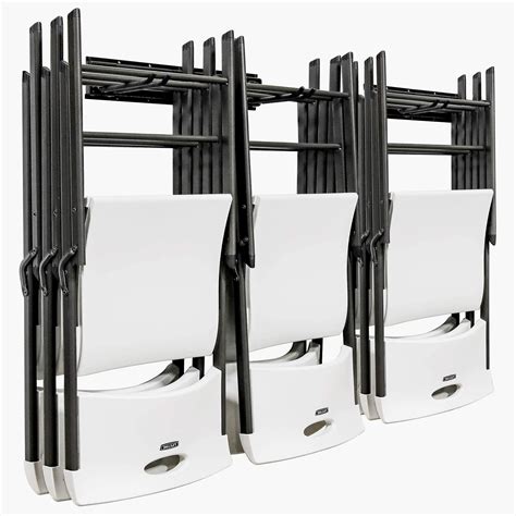 metal folding chair storage box|raxgo folding chair rack.